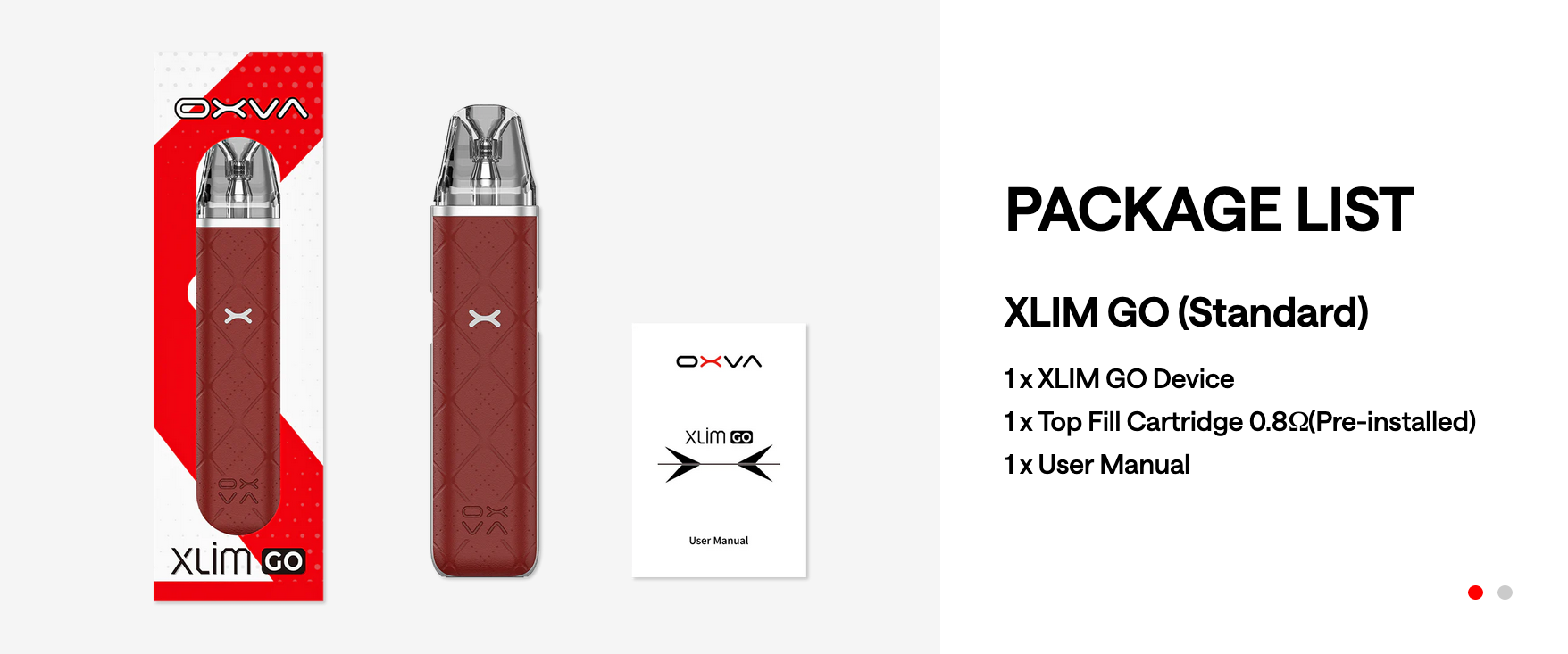 oxva xlim go whats in the box