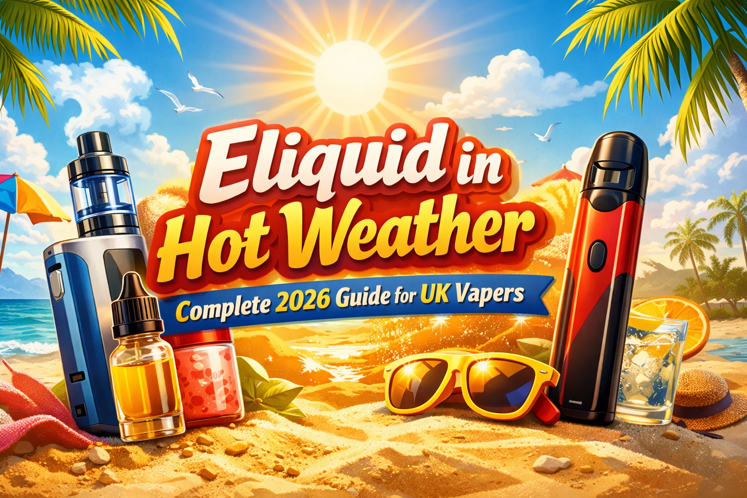 Eliquid in Hot Weather: Full Guide to Heat, Storage, Leaks & Vape Safety