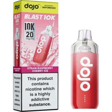 DOJO BLAST 10K Pod Kit Powered by Vaporesso Straw-Raspberry Cherry Ice