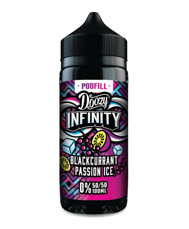 Doozy Infinity Pod Fill Blackcurrant Passion Ice E‑Liquid Shortfill 50/50 | Fruit Ice Vape | White Vape Co